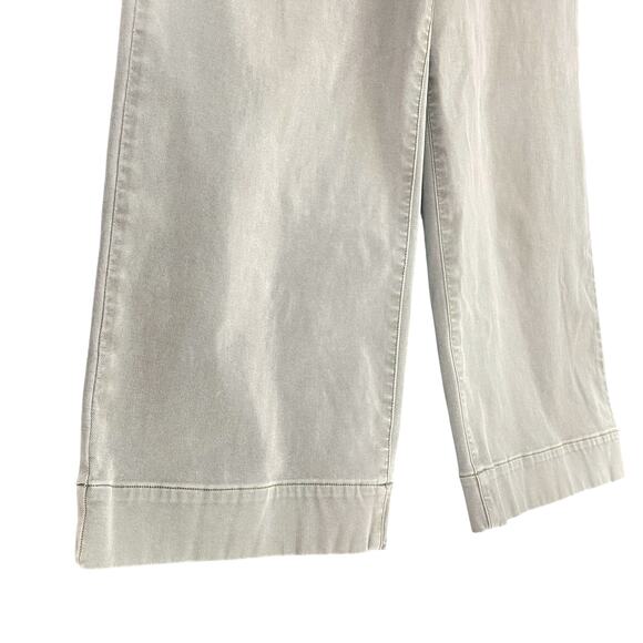 SPANX Stretch Twill Pull-On Cropped Wide-Leg Pant in Light Sage Green Size M - Picture 4 of 8